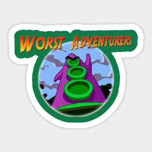 WORST ADVENTURERS Purple Tentacle Sticker